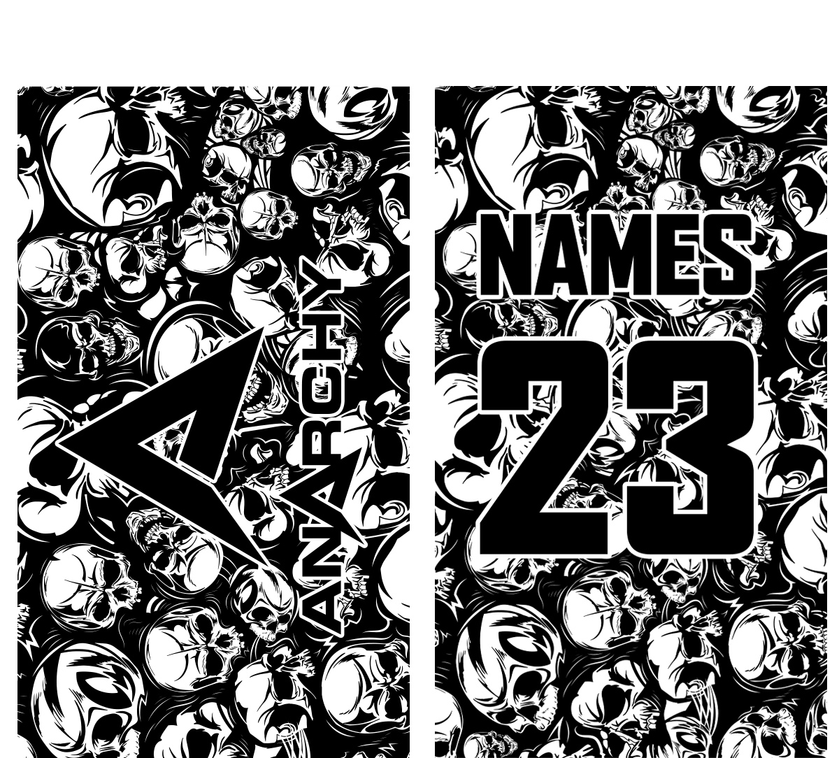 Anarchy Skulls Bag Tag product image 1, provided for visual reference and product detail review