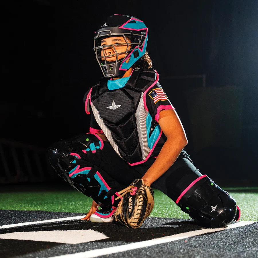 All-Star MVP-Pro Short Fuse Series Catchers Set - Miami Nights (Adult/Intermediate/Youth) product image 6, provided for