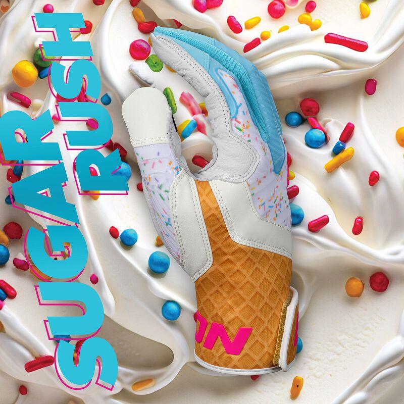 Easton Walk-Off Ethos Sugar Rush Baseball Batting Gloves product image 3, provided for visual reference and product detail
