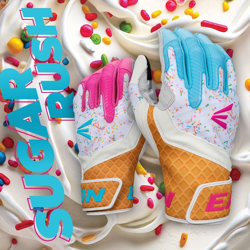 Easton Walk-Off Ethos Sugar Rush Baseball Batting Gloves product image 1, provided for visual reference and product detail