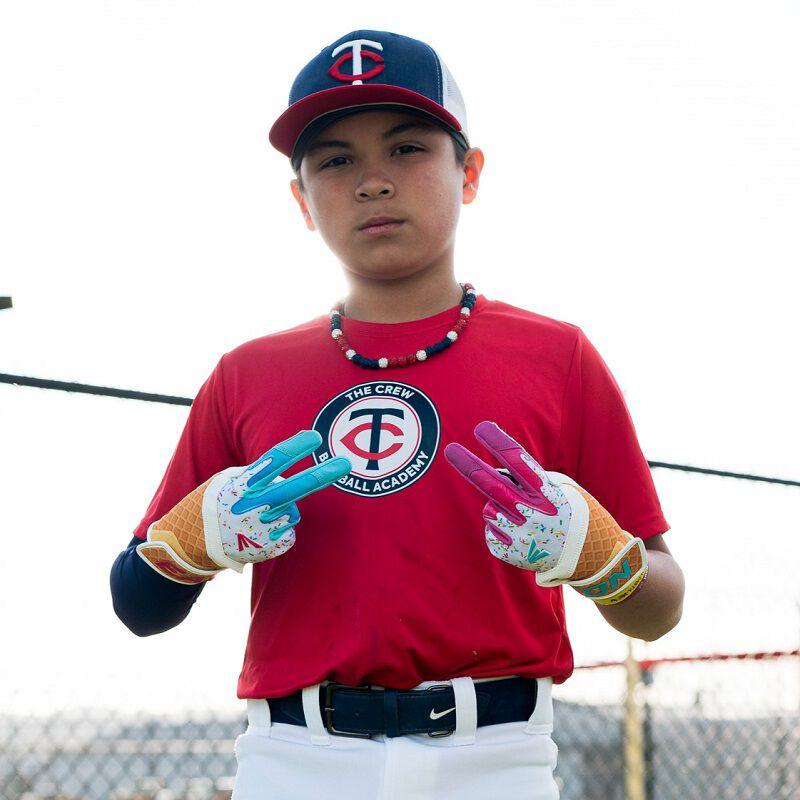 Easton Walk-Off Ethos Sugar Rush Baseball Batting Gloves product image 9, provided for visual reference and product detail