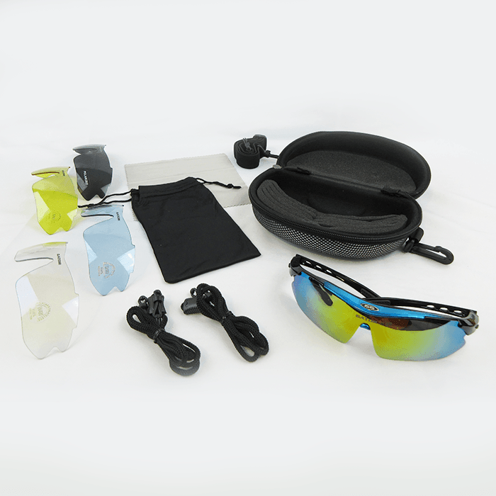 Gator Gear Multi-Lens Sunglasses Kit - Blue/Black (w/ Prescription Lens Insert) product image 1, provided for visual