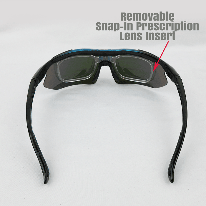 Gator Gear Multi-Lens Sunglasses Kit - Blue/Black (w/ Prescription Lens Insert) product image 4, provided for visual