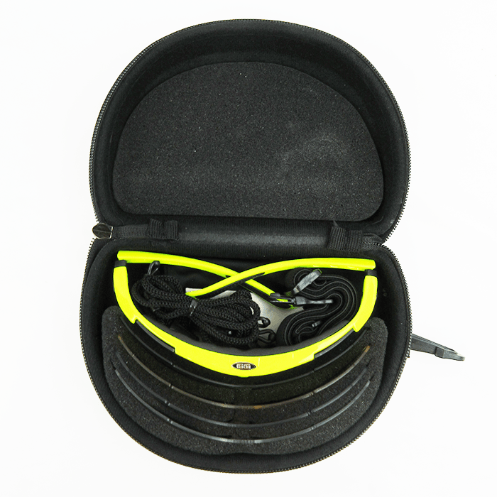 Gator Gear Multi-Lens Sunglasses Kit - Neon Yellow (w/ Prescription Lens Insert) product image 4, provided for visual