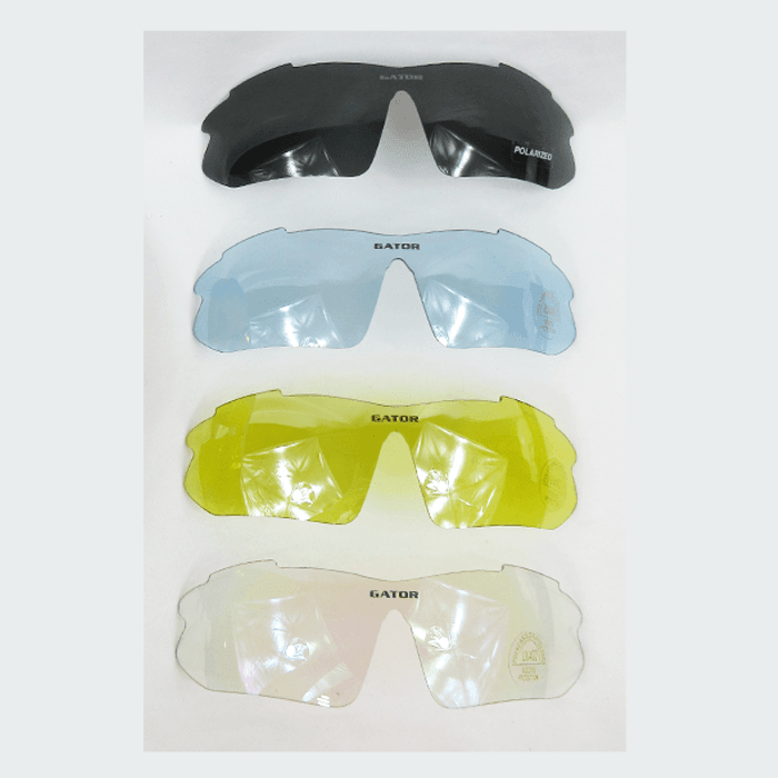 Gator Gear Multi-Lens Sunglasses Kit - Neon Yellow (w/ Prescription Lens Insert) product image 2, provided for visual