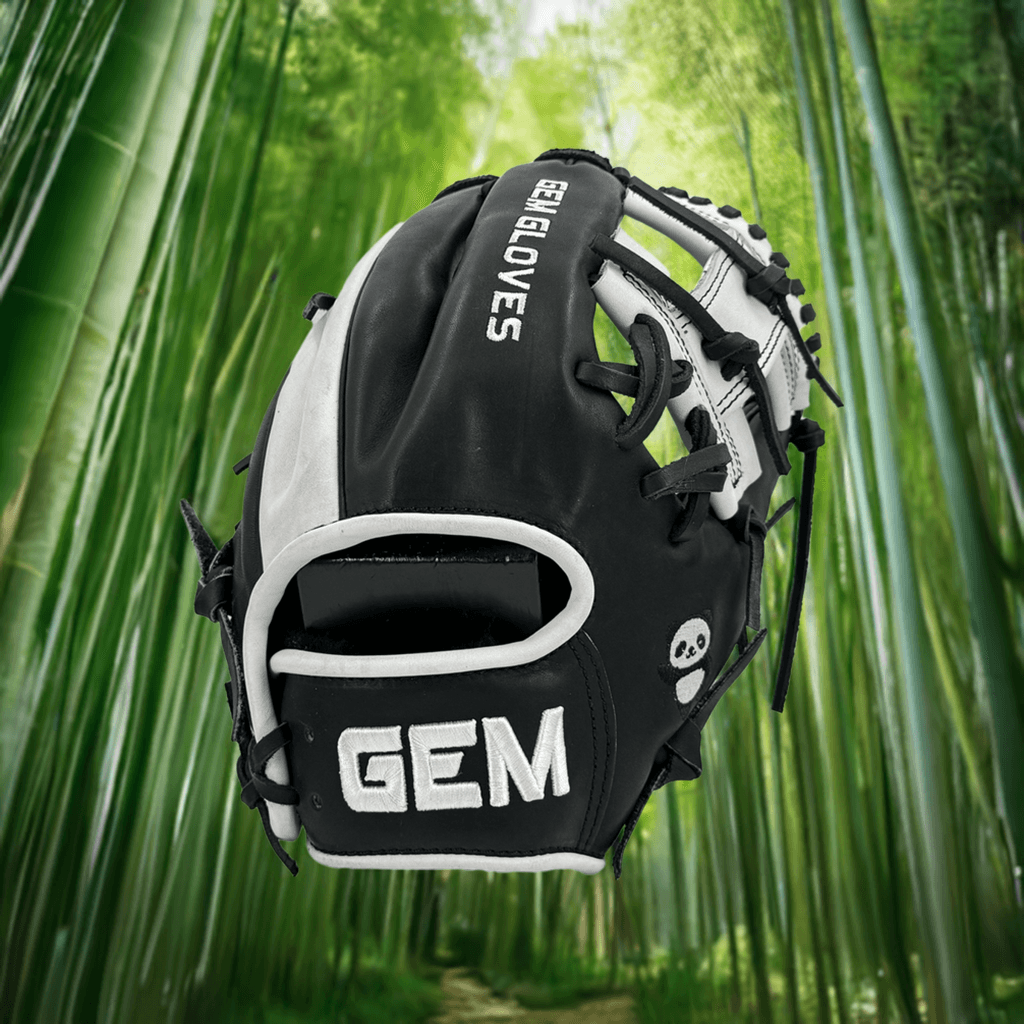 Gem Gloves Baseball Fielding Glove - GEM044 Panda product image 1, provided for visual reference and product detail review