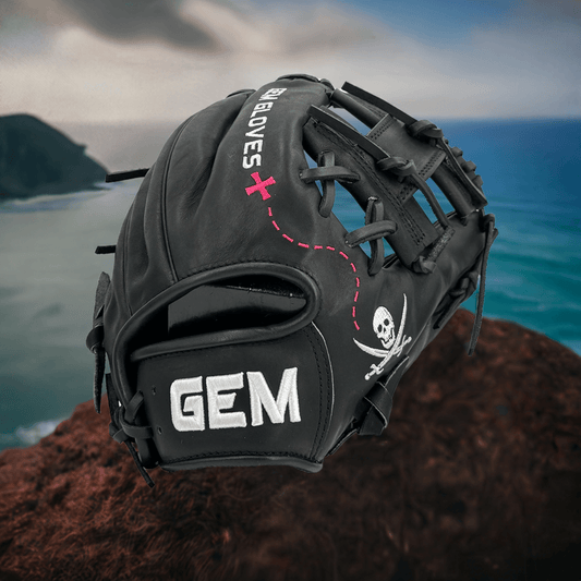 Gem Gloves Baseball Fielding Glove - GEM045 Pirates Treasure product image 1, provided for visual reference and product