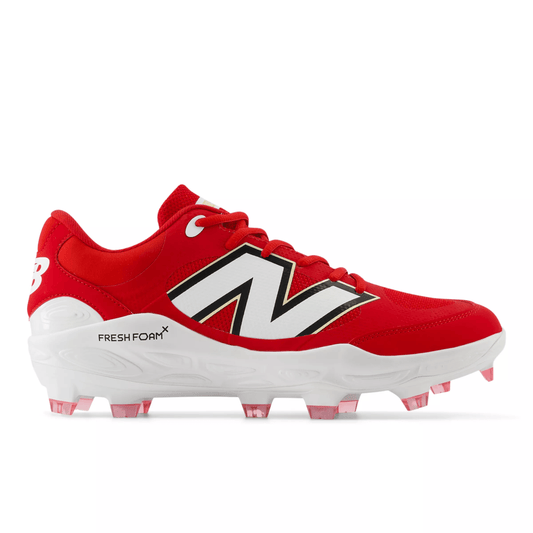 New Balance Men Fresh Foam 3000 v7 Molded Baseball Cleats - Red - PL3000R7 product image 1, provided for visual reference