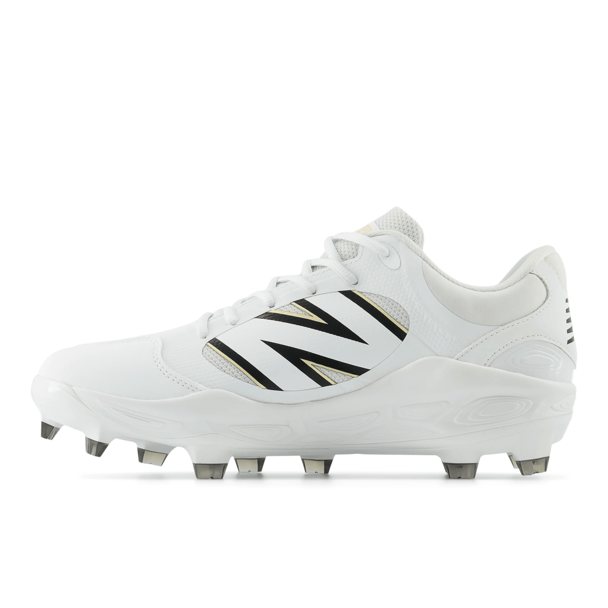 New Balance Men Fresh Foam 3000 v7 Molded Baseball Cleats - White - PL3000W7 product image 2, provided for visual reference