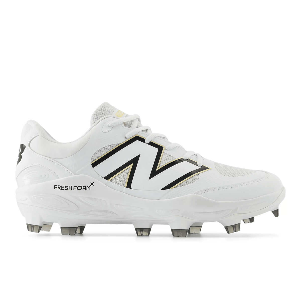 New Balance Men Fresh Foam 3000 v7 Molded Baseball Cleats - White - PL3000W7 product image 1, provided for visual reference