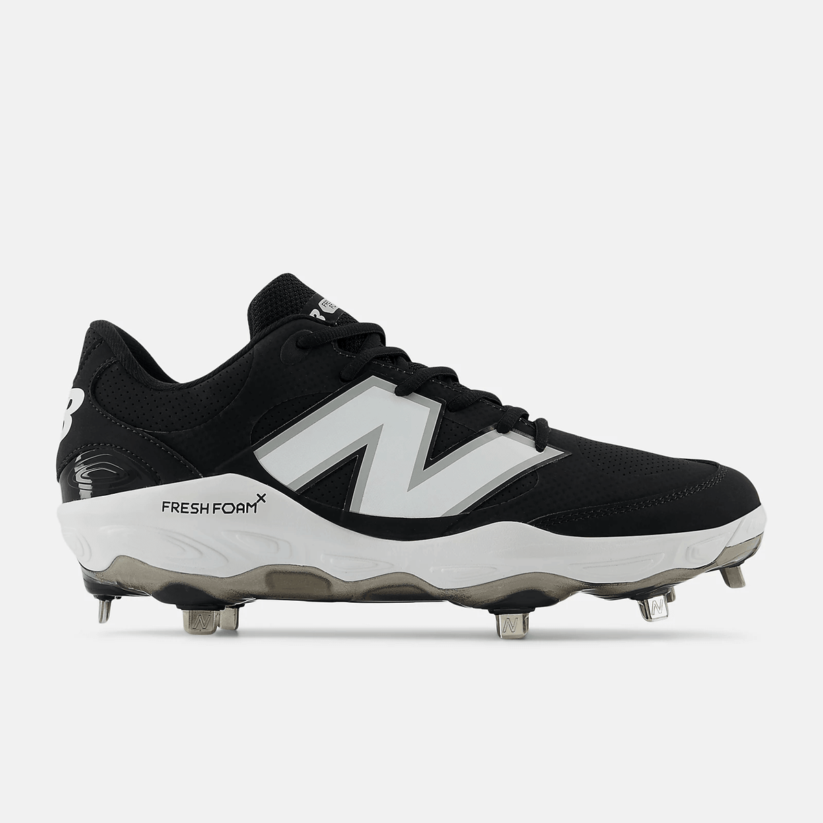 New Balance Men Fresh Foam X 3000 v7 Synthetic Metal Baseball Cleats - Black - L3000SK7 product image 1, provided for visual