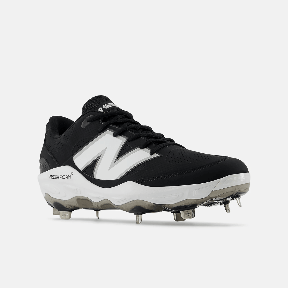 New Balance Men Fresh Foam X 3000 v7 Synthetic Metal Baseball Cleats - Black - L3000SK7 product image 2, provided for visual