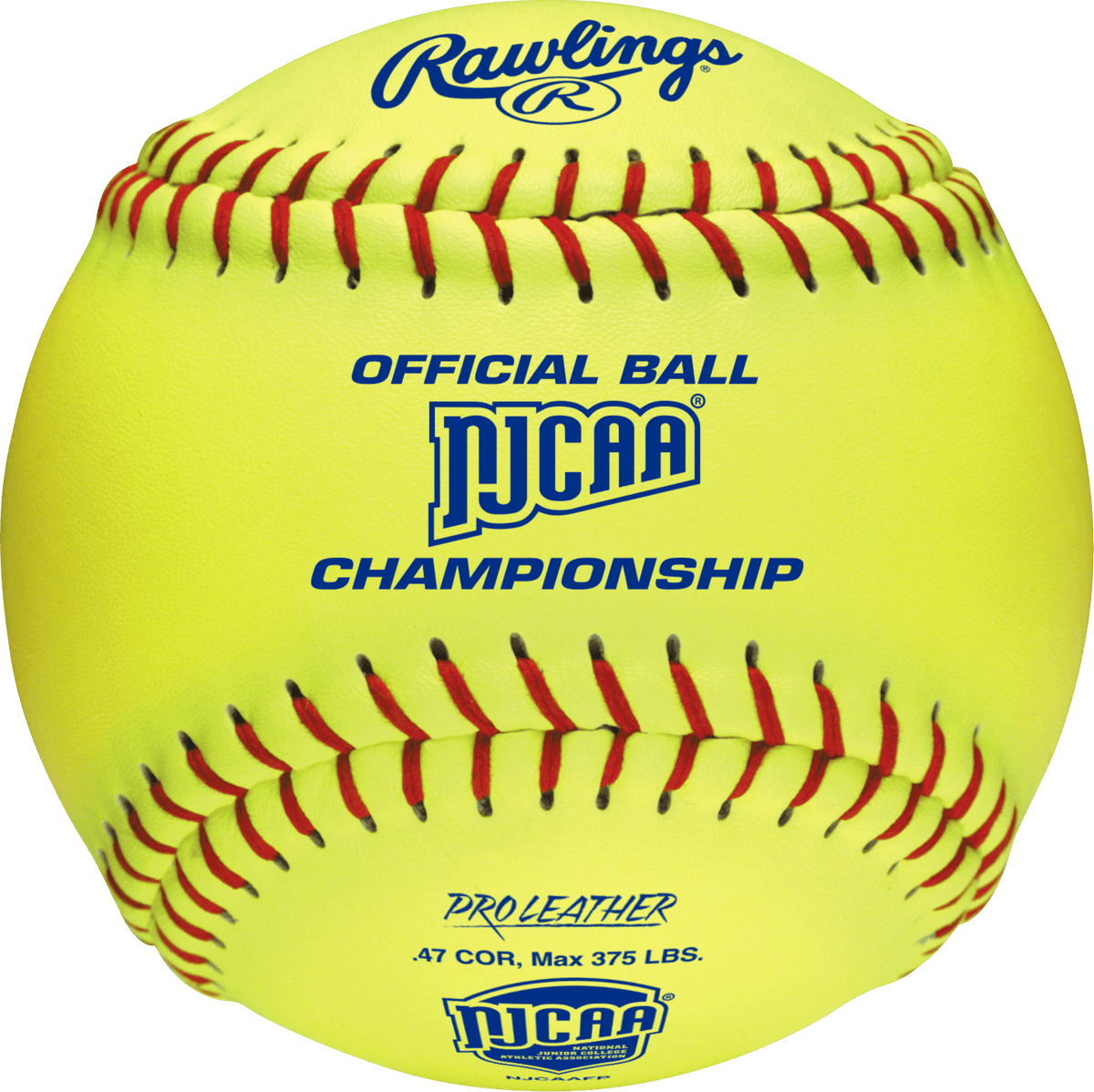 Rawlings 12" NJCAAFP NJCAA Championship 47/375 Leather Fastpitch Softballs NJCAAFP product image 1, provided for visual