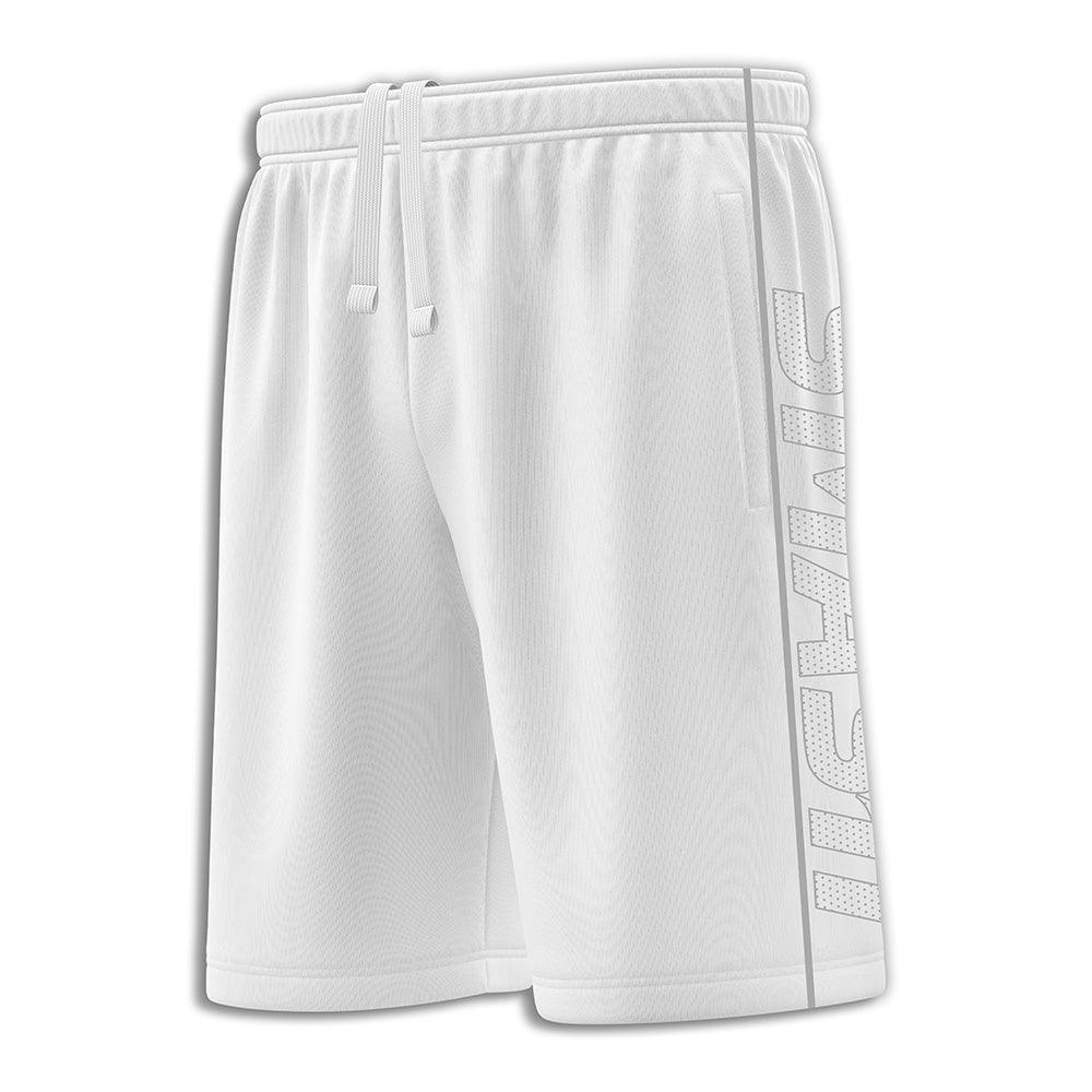 SIS Microfiber Shorts (White/Grey) product image 1, provided for visual reference and product detail review