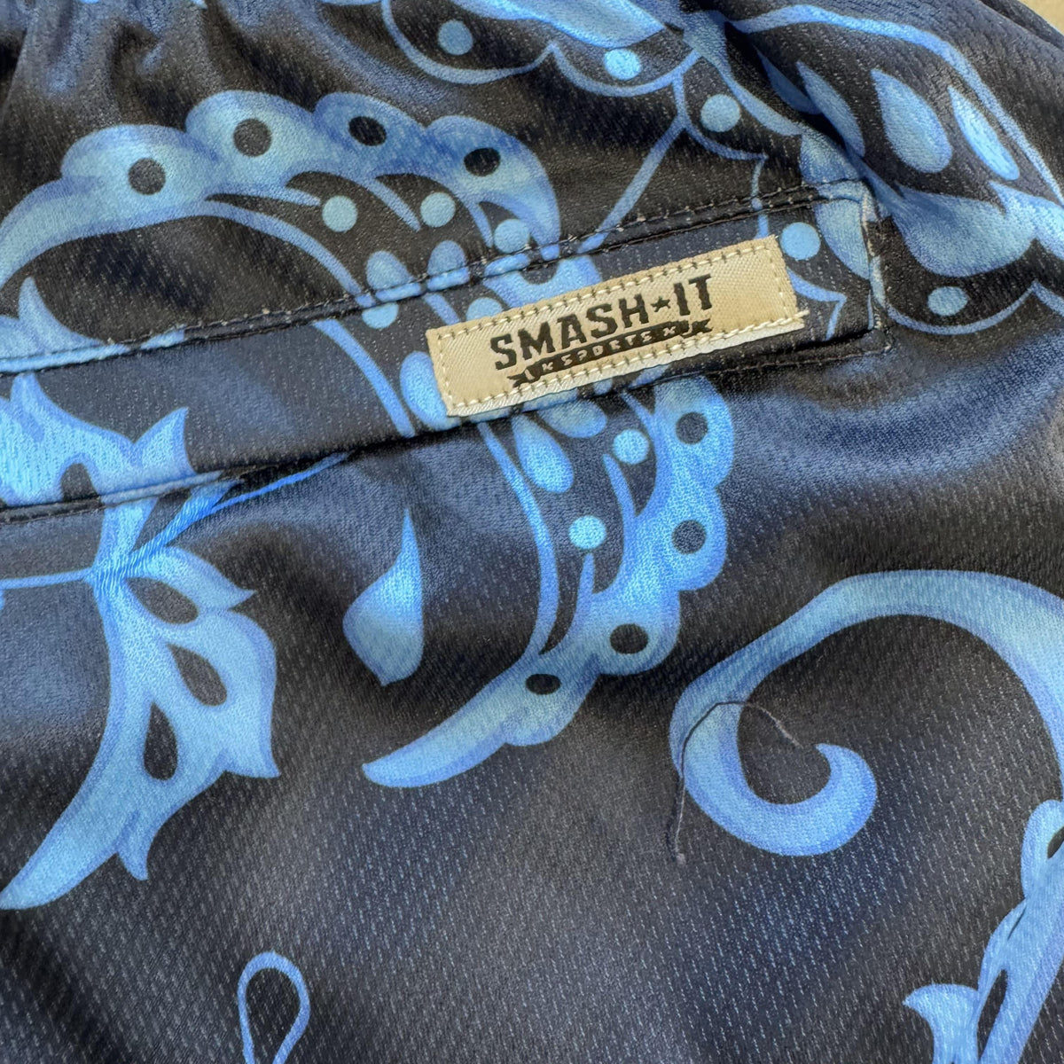 Smash It Sports Mesh Shorts - Paisley Navy/Carolina product image 5, provided for visual reference and product detail review