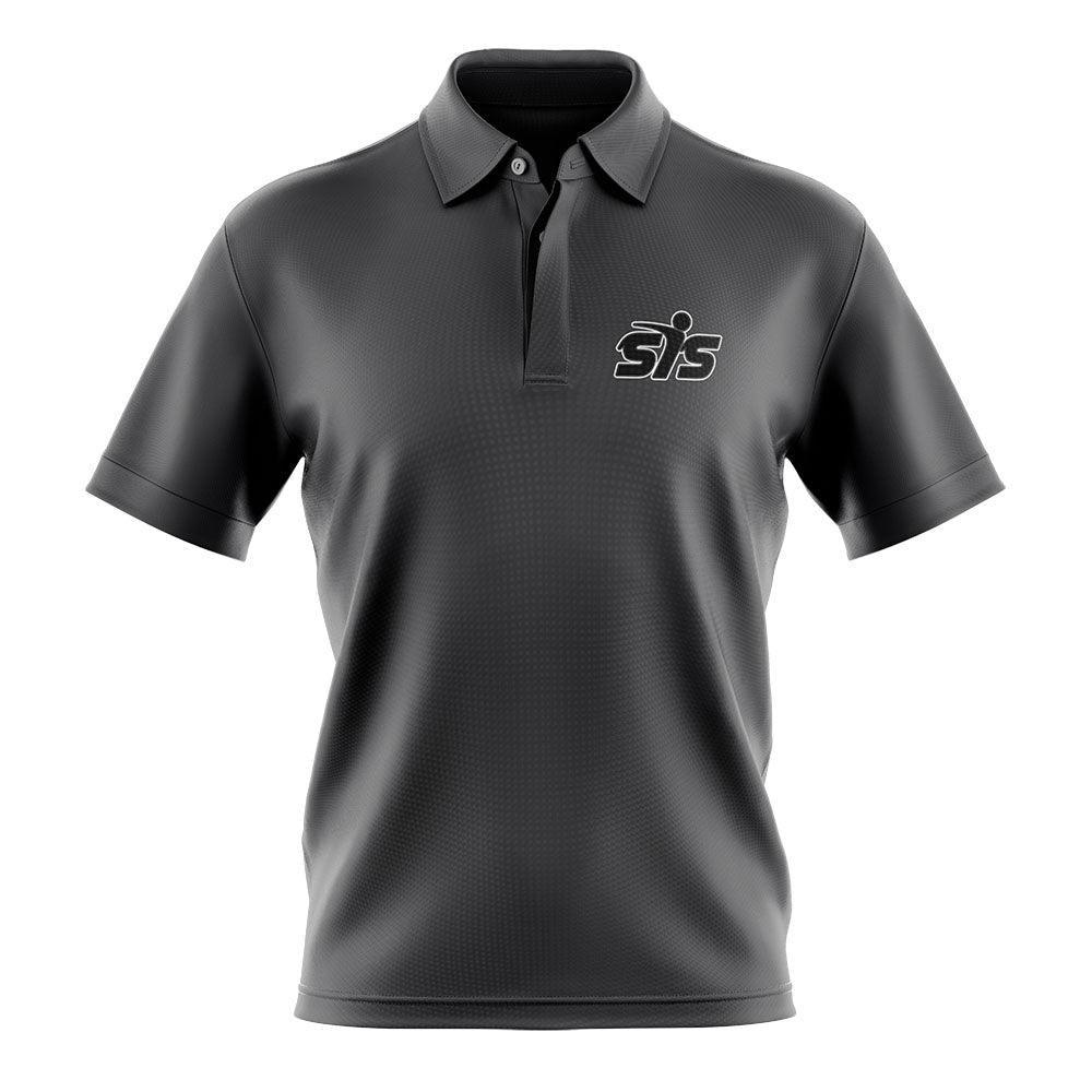 Smash It Sports Premium Polo Shirt (Charcoal/Black) product image 1, provided for visual reference and product detail review