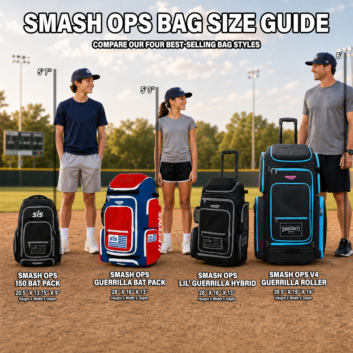 Smash Ops Guerrilla V4 Roller Bag - Charcoal/Black product image 11, provided for visual reference and product detail review